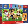 Trefl Puzzle 30 el. Psi Patrol "Psiaki w drodze" + Kolekcjonerski Plakat