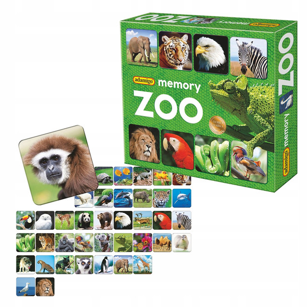 Memory Zoo - gra pamięciowa zwierzęta dla dzieci 5+