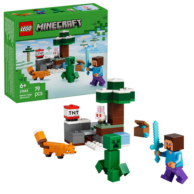 LEGO Minecraft Przygoda Steve’a w tajdze 21583