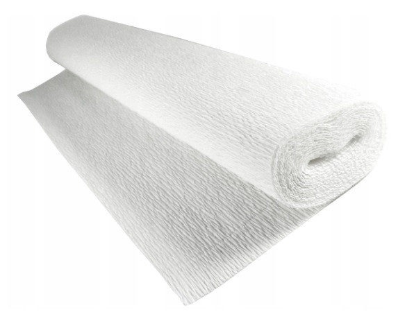 Bibuła marszczona krepina biała 200x50 cm 180g/m2