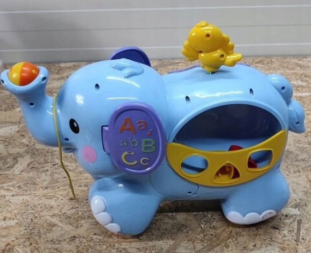 Zabawka do pchania VTech Super Słoń niebieski dźwiękowy 12 m+