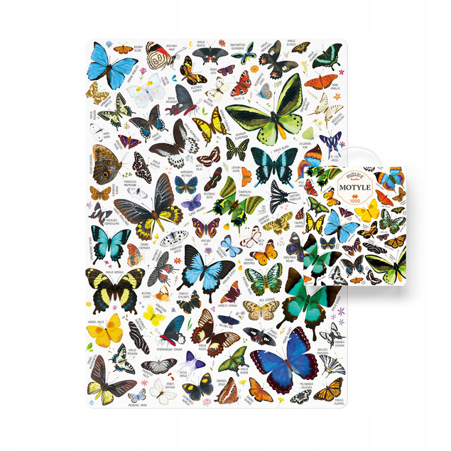 Puzzle 1000 Puzzlove Motyle CzuCzu dla Dorosłych i Dzieci