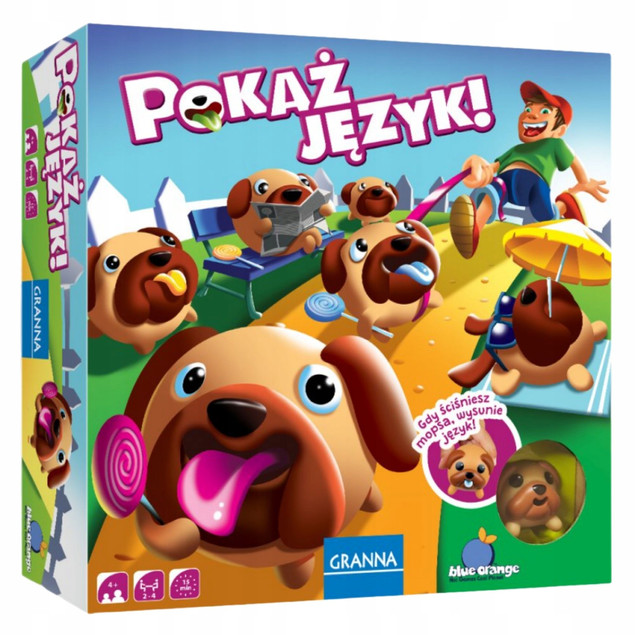 Pokaż Język ! Gra Dla Przedszkolaków Najmłodszych Pieski Pies 4+ Granna