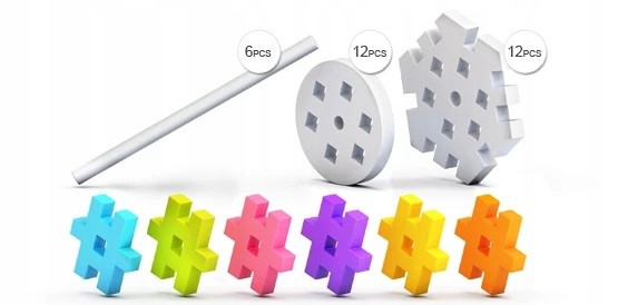 Klocki Konstrukcyjne Meli Maxi Constructor 120 el. dla Dzieci