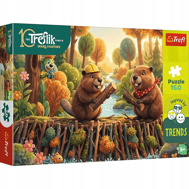 Trefl Puzzle Rodzina Treflików U Bobra 160 el. Inspired By Trends