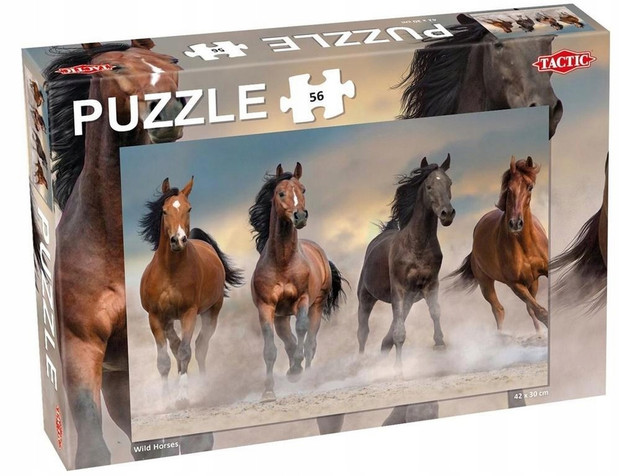 Puzzle 56 Wild Horses Tactic – Dzikie Konie (7+)