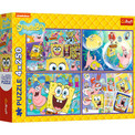 Trefl Puzzle SpongeBob 4 x 250 el. Szalony świat SpongeBoba
