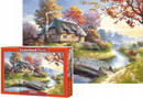 Puzzle 1500 Układanka Domek CHATKA Most Krajobraz Widok 9+ Castor