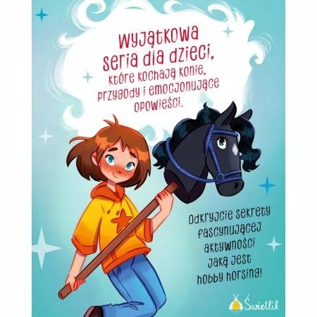 Dziewczynki trenujące hobby horsing