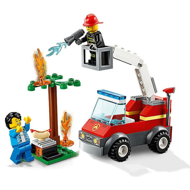 Płonący grill klocki zestaw CITY 60212 LEGO