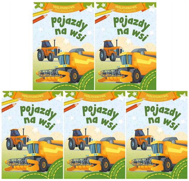 KSIĄŻECZKI DLA DZIECI ZESTAW MALUSZKOWE MALOWANIE 