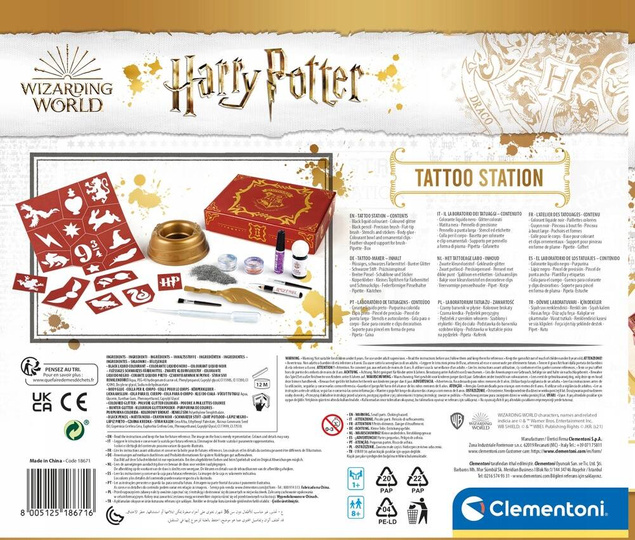 Magiczne Tatuaże Harry Potter Studio Kreatywność 8+ Clementoni