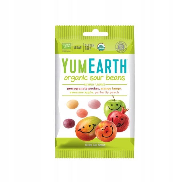 Żelki Organic Sour Beans YumEarth 50 g