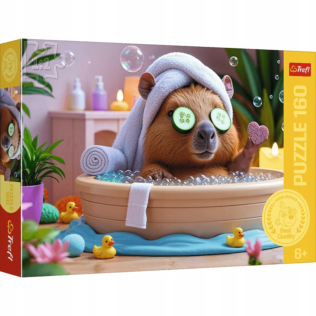 Trefl Puzzle 160 Kapibara w SPA Puzzle dla Dzieci +6