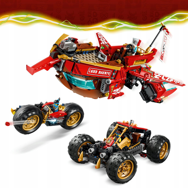 LEGO NINJAGO 71869 Nagroda Losu na Lądzie Ciężarówka 3w1