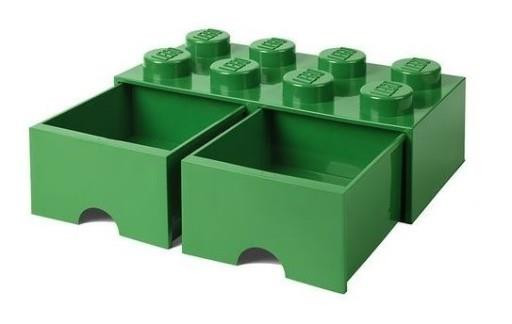 LEGO Pojemnik na Klocki z Szufladami 4x2 Zielony 40061734
