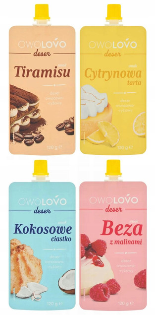 Deser MIX SMAKÓW OwoLovo 120g x4