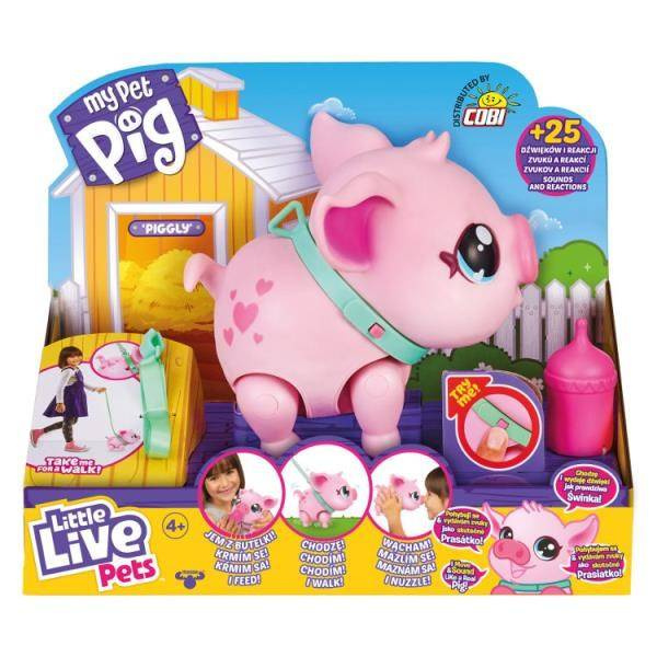 Little Live Pets 26366 Świnka chodzi, tańczy, wydaje 25 dźwięków   p2