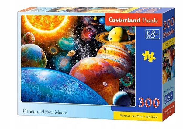 Puzzle 300 Układanka Dla Dzieci Kosmos PLANETY Księżyc Słońce 8+ Castor