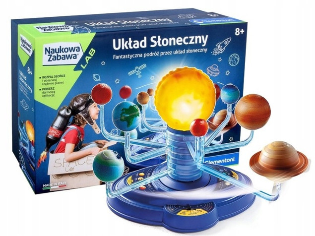 Układ Słoneczny Planety Nauka Kosmos Naukowa Zabawa 8+ Clementoni
