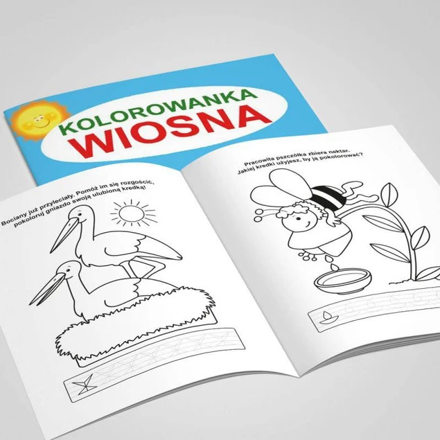 Kolorowanka Wiosna przykładowe strony