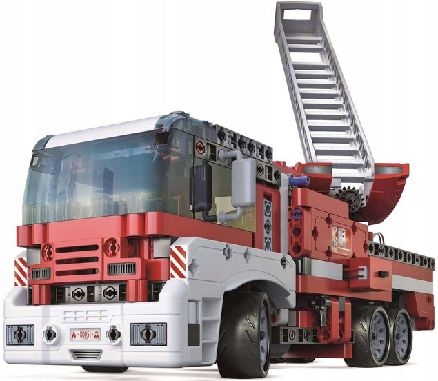 Klocki Laboratorium Mechaniki Wóz Strażacki Pojazd 10+ Clementoni