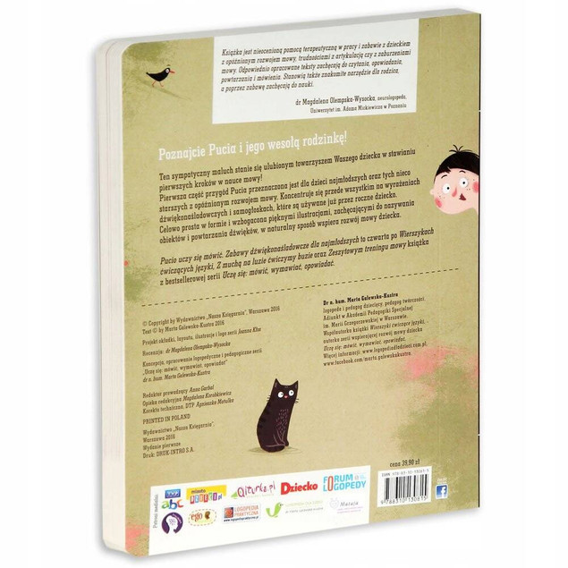 Pucio uczy się mówić. Zabawy dźwiękonaśladowcze dla najmłodszych | Marta Galewska-Kustra | Nasza Księgarnia