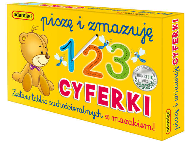 Piszę i Zmazuję Cyferki – Tablice Suchościeralne 5+ Adamigo
