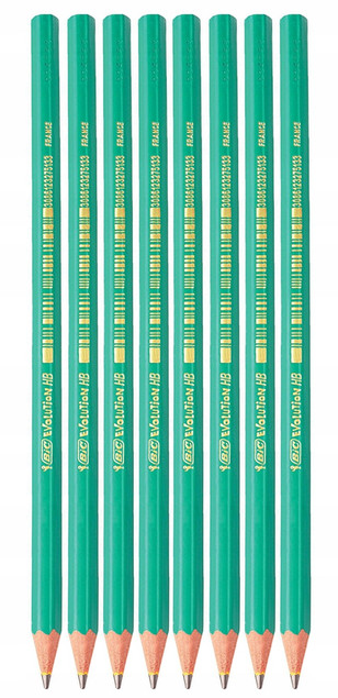 8x Ołówek Eco Bez Gumki HB Bic Evolution