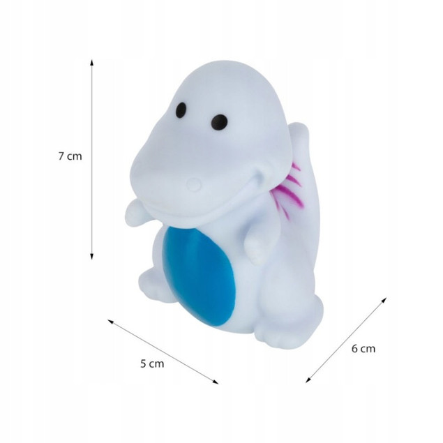 Zabawki gumowe do kąpieli dinozaury Akuku