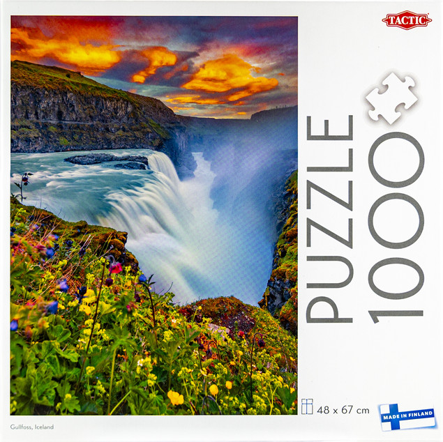 Puzzle 1000 elementów Gullfoss, Islandia – Krajobraz Wodospadu