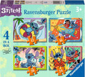 Puzzle 4w1 Disney Stitch