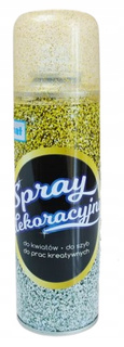 Spray Dekoracyjny Brokatowy ZŁOTY ZÓŁTY Brokat 85g Schemat 1585/9646