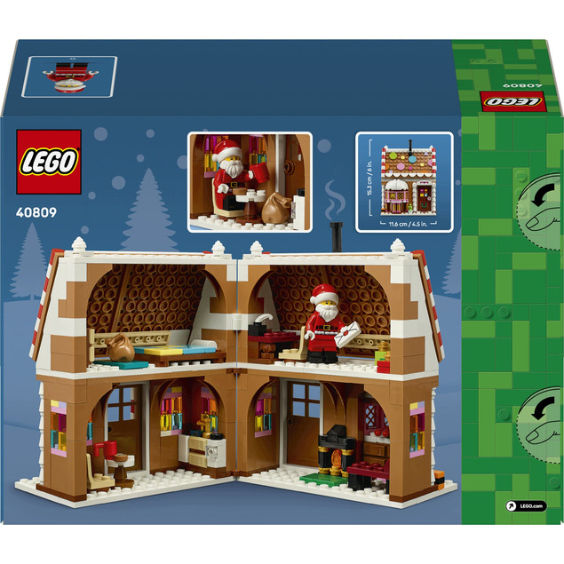 LEGO 40809 Świąteczny Domek z Piernika z Minifigurką Mikołaja
