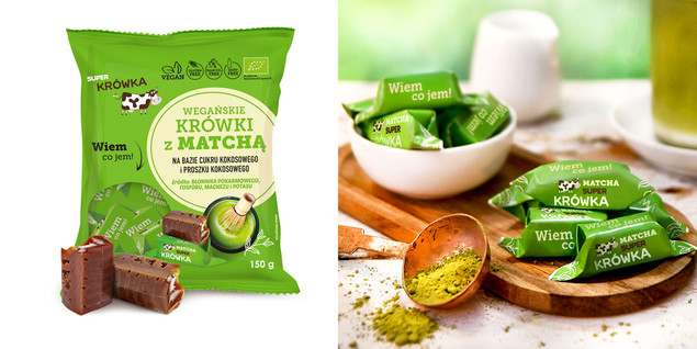 SUPER FUDGIO wege Krówki Bezmleczne z Matchą 150g
