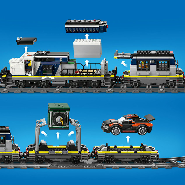 LEGO City 60508 Napad na Policyjny Pociąg Powered Up Zestaw Kolejowy Klocki dla Dzieci 7+