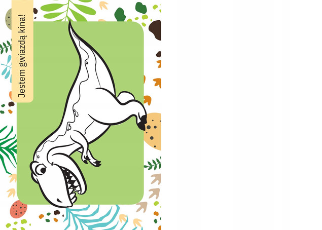 Kolorowanka Z Tatuażami Dinozaury Świecą W Ciemności! 3+ Skrzat