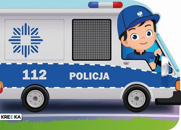 Kolorowanka Policja Książeczka Z Wykrojnika + Naklejki BooksAndFun