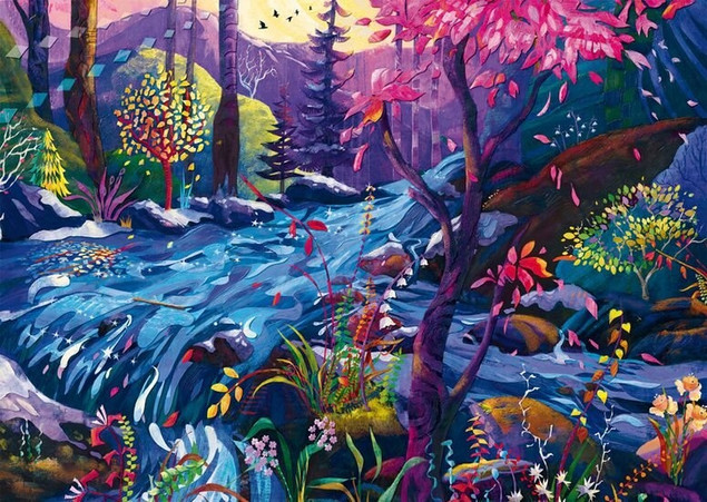 Puzzle 1000 elementów Schmidt Spiele W rzece snów Krajobraz Fantasy
