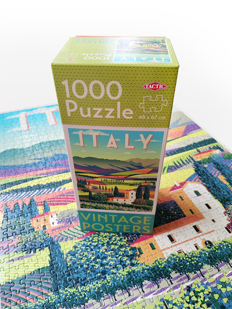 Puzzle Tactic Vintage Włochy Italia 1000 elementów 67x48 cm