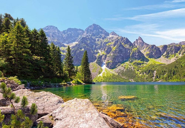 Puzzle 1000 Układanka Góry JEZIORO Morskie Oko Krajobraz 9+ Castor