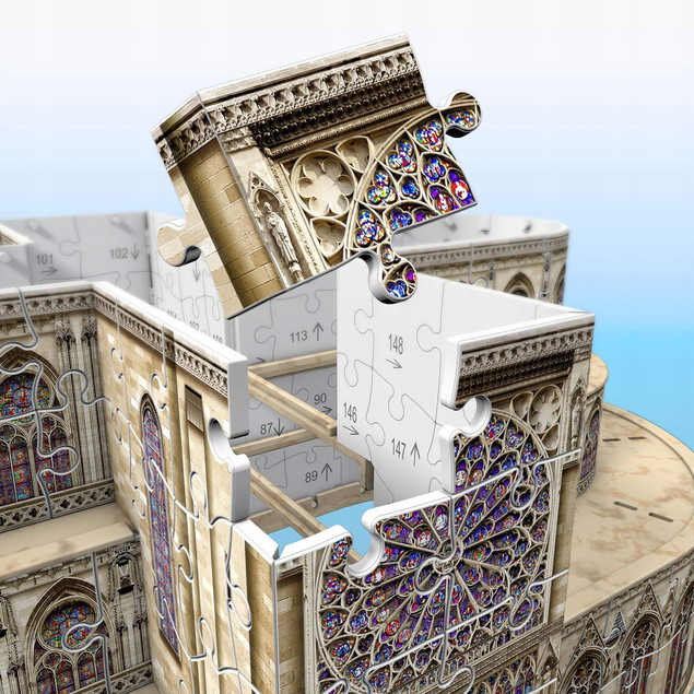 Puzzle 3D Katedra Notre Dame Ravensburger 324 Elementy