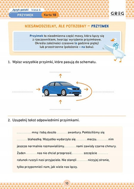 Język polski. Karty pracy w szkole i w domu. Klasa 6