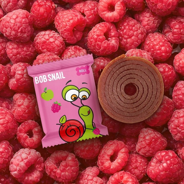 3x Przekąska Owocowa Jabłko Malina Bez Cukrów 100g BOB SNAIL