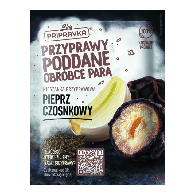 Pripravka Pieprz Czosnkowy — Przyprawa do Mięsa 20g (intensywny smak)