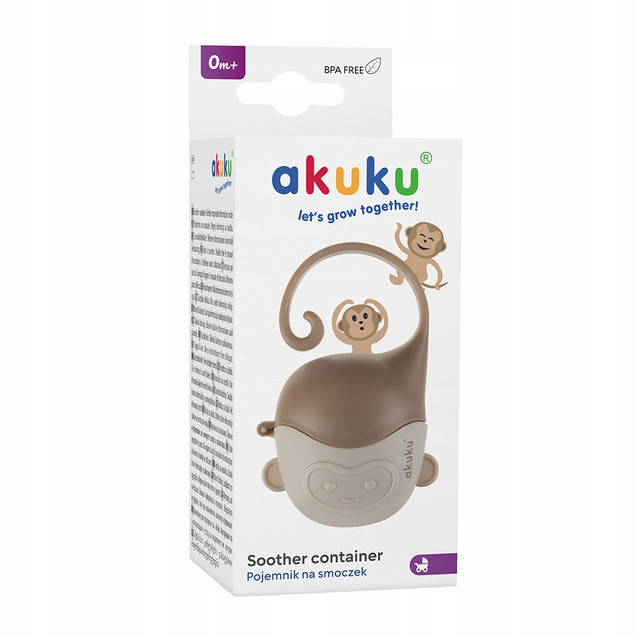 Pojemnik na smoczek Małpka Akuku