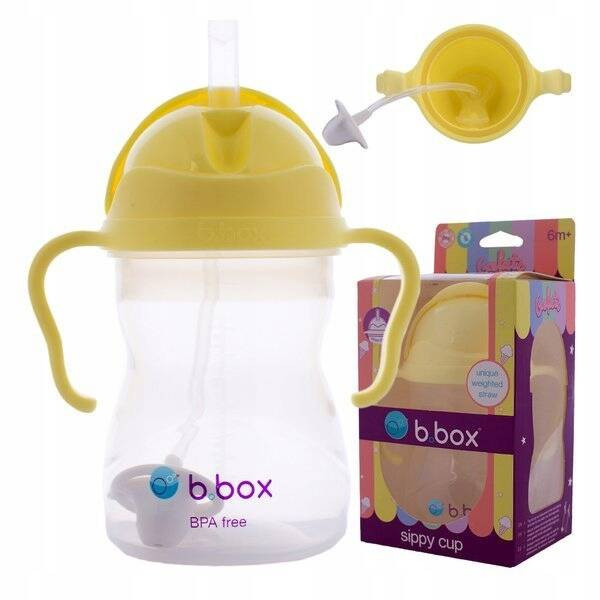b.box Bidon ze słomką Gelato Banana Split 6 m+ 240 ml