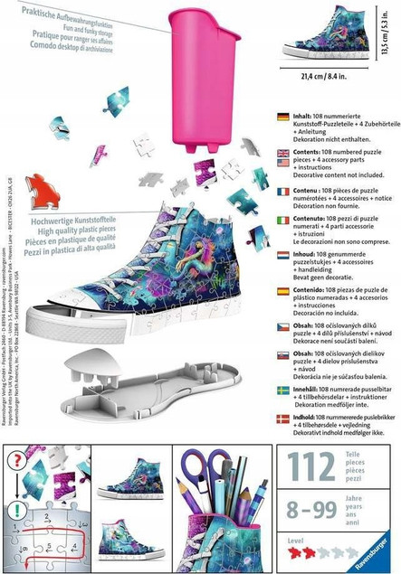 Ravensburger Puzzle 3D Syreny 112 elementów tworzywo sztuczne od 8 lat