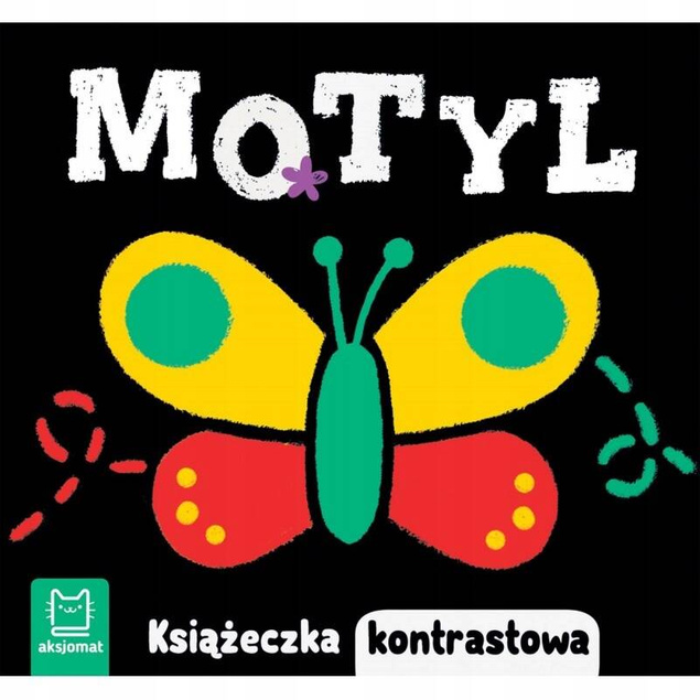 Książeczka Kontrastowa MOTYL Rozwój Widzenia 0+ Aksjomat 3988