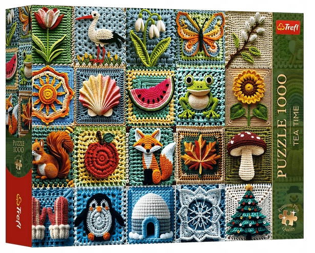 Puzzle Trefl 1000 elementów Szydełkowanie - Cztery Pory Roku